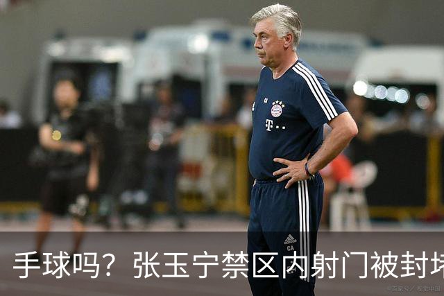 手球吗？张玉宁禁区内射门被封堵，中国队球员向裁判投诉对方手球